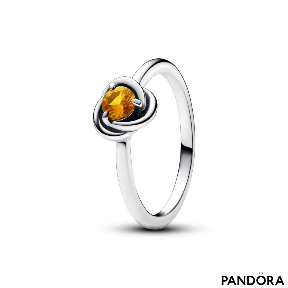 Prsten krug večnosti u boji meda 
