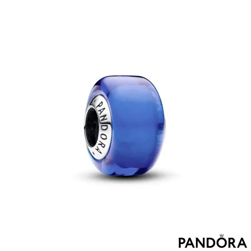 Plavi mini privezak od Murano stakla 