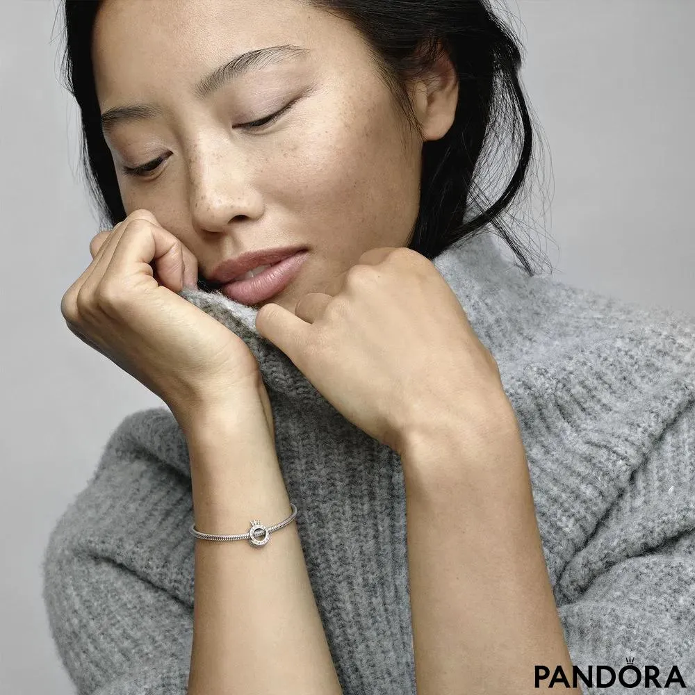 Privezak Pandora logo i Pandora O kruna 