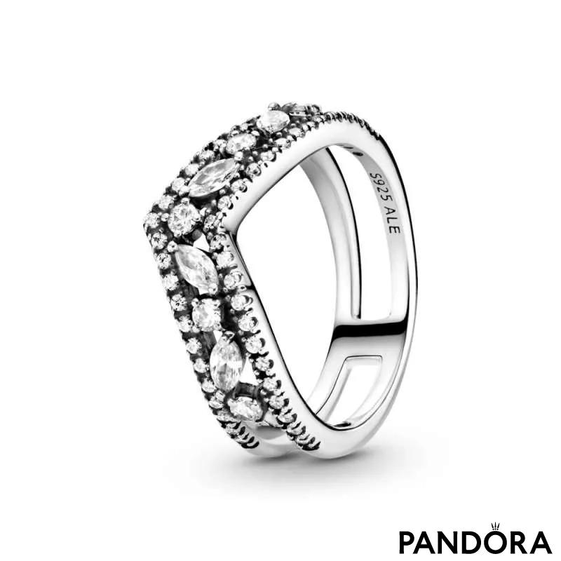 Prsten Svjetlucavi markiz prsten sa dvostrukim ševronom 