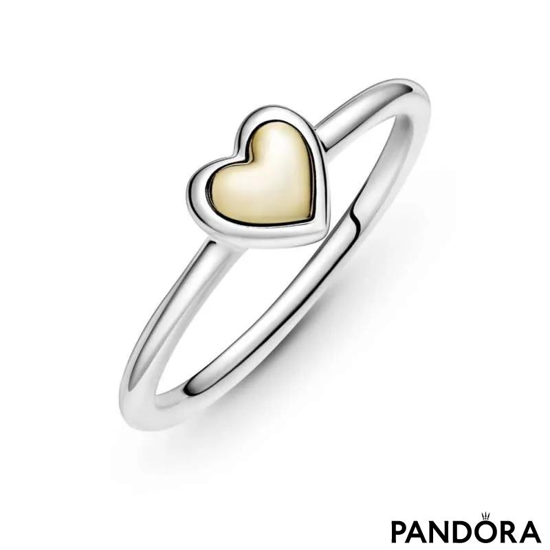 Prsten Kupolasto zlatno srce 