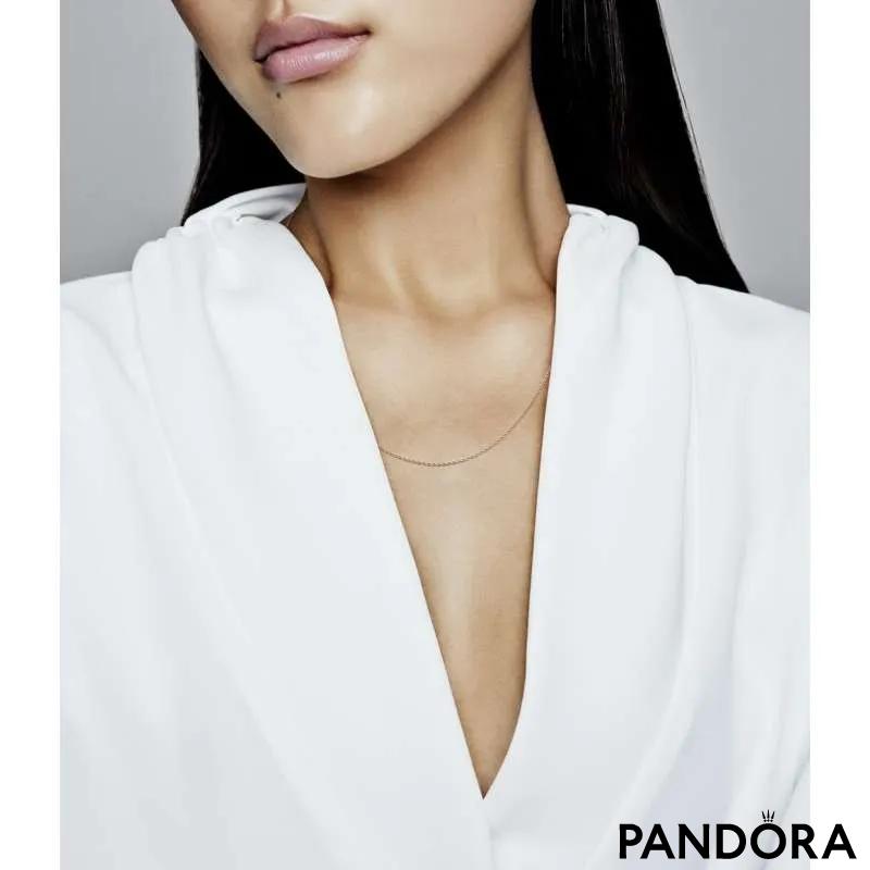 Ogrlica Pandora Rose pozlata  14k 