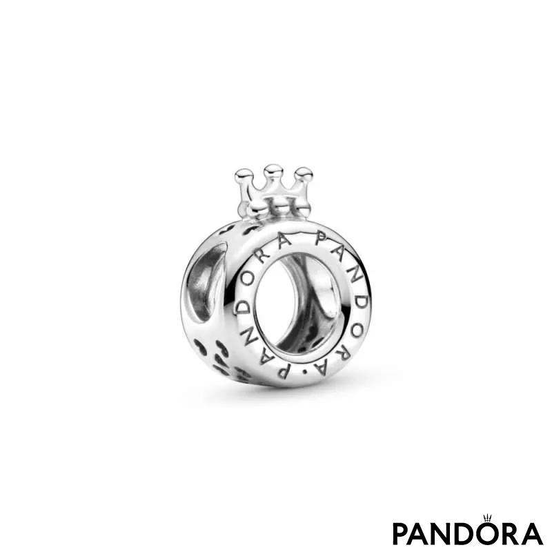 Privezak Pandora logo i Pandora O kruna 