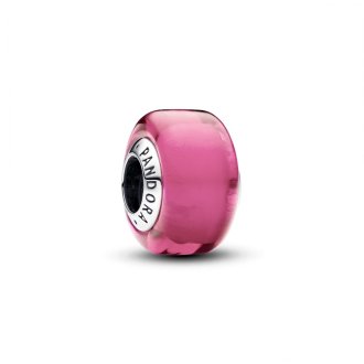 Pink mini privezak od Murano stakla