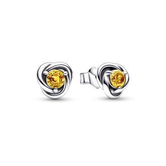 Birthstone novembar - neviseće žute minđuše