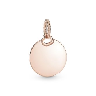 Privjesak u obliku kruga s mogućnošću graviranja od 14k roze pozlate