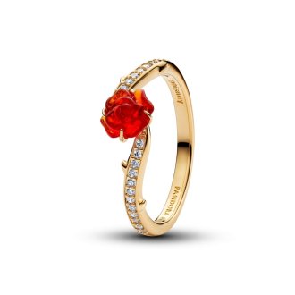 Disney Beauty and the Beast Enchanted Rose prsten